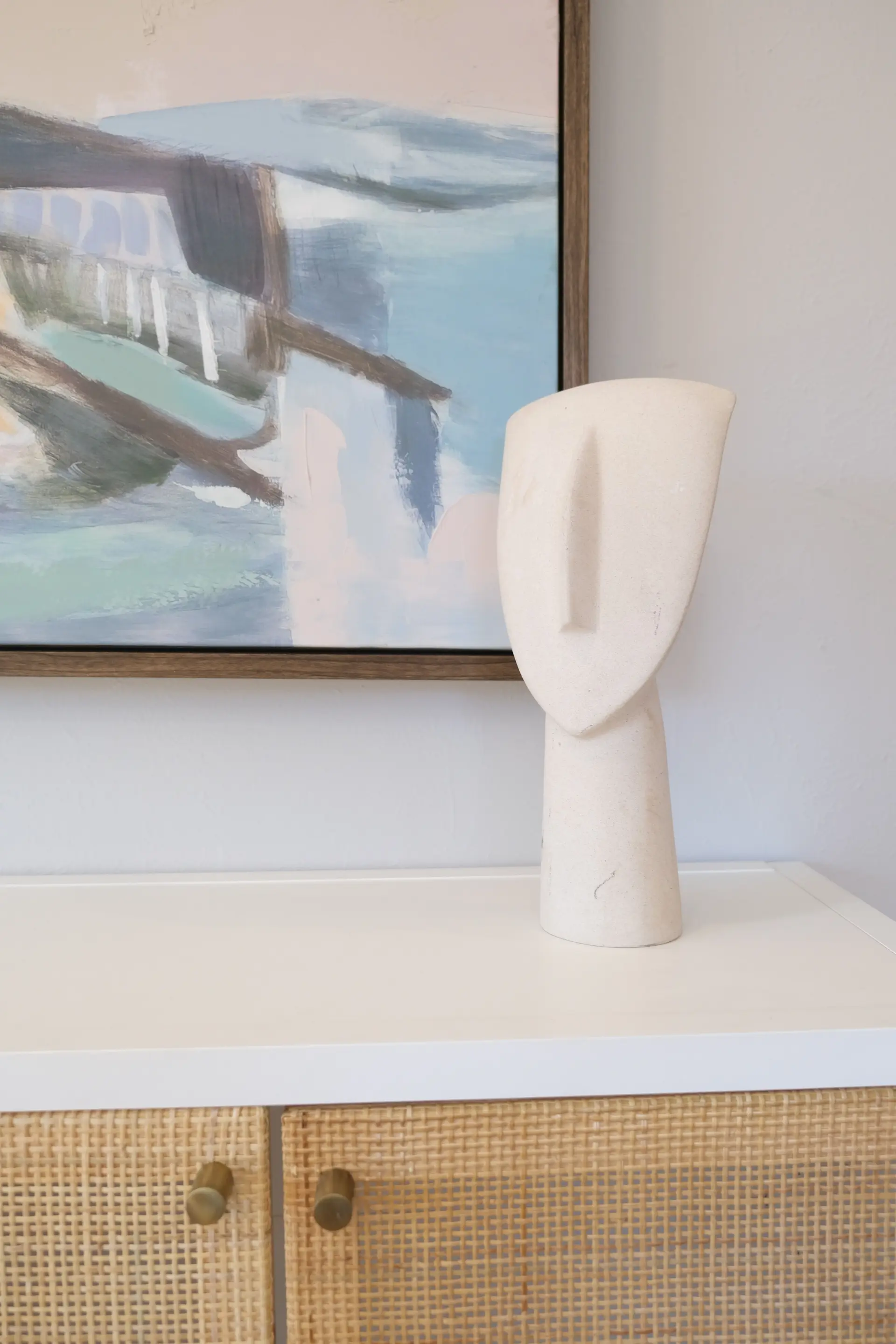 Sculptural abstract painting